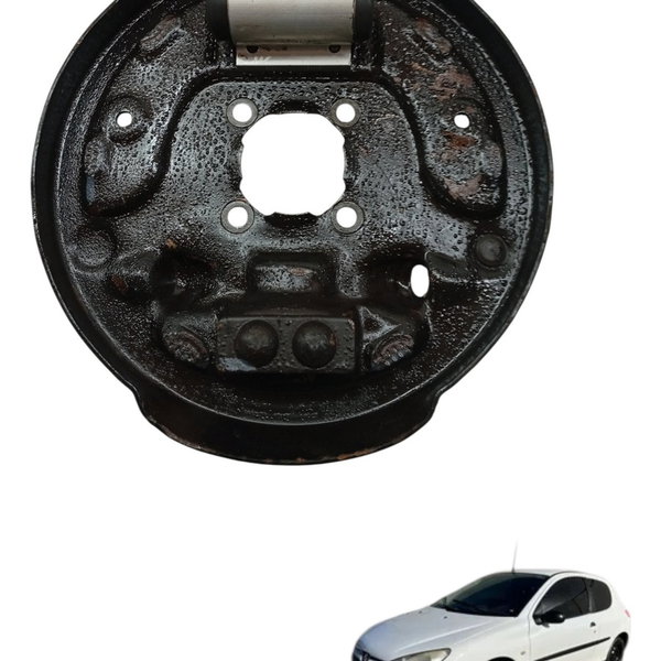 Sapata Espelho Freio Traseiro Esquerdo Peugeot 206 2004 2005
