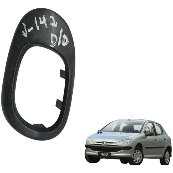 Moldura Maçaneta Interna Dianteira Direita Peugeot 206 2005