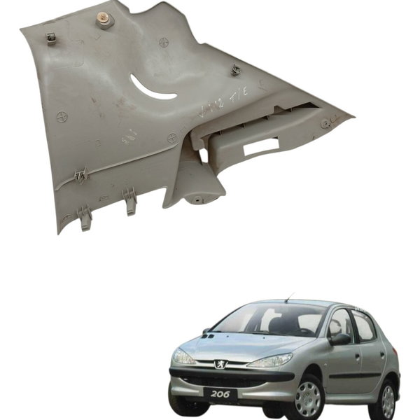 Moldura Suporte Bagagito Esquerdo Peugeot 206 2005 2006 2007