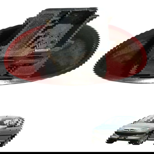 Botão Pisca Alerta Painel Peugeot 206 2003 2004 2005 2006