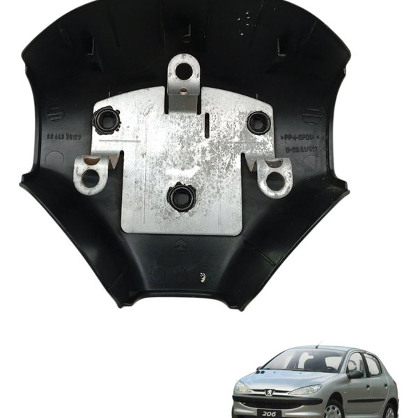Capa Tampa Volante Buzina Peugeot 206 2004 2005 2006 2007
