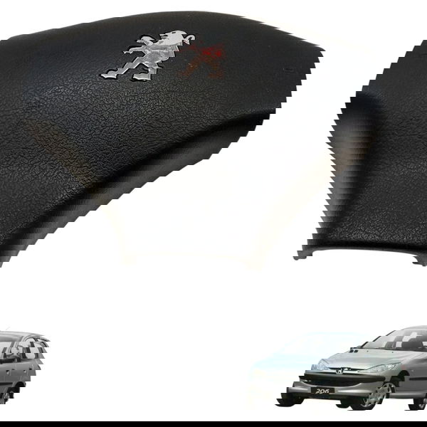 Capa Tampa Volante Buzina Peugeot 206 2004 2005 2006 2007