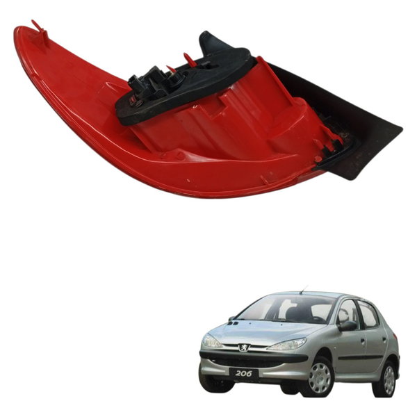 Lanterna Traseira Direita Peugeot 206 2002 2003 2004 2005 Direito/passageiro