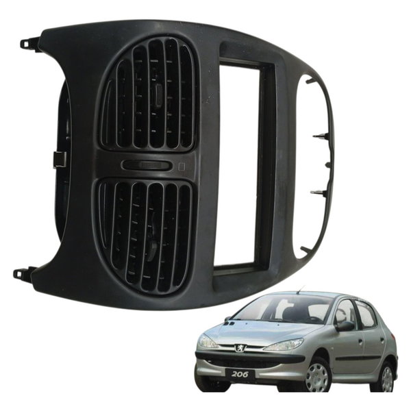 Moldura Painel Central Difusor Ar Peugeot 206 2005 2006