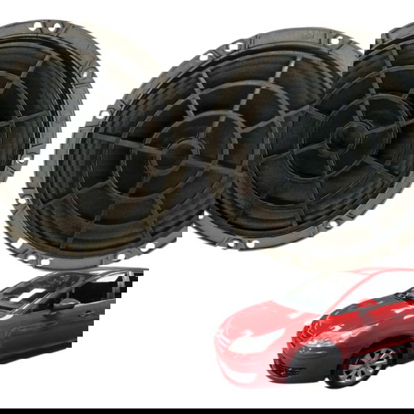 Par Auto Falante 25w Porta Citroen C4 Glx Hatch 2013 2014