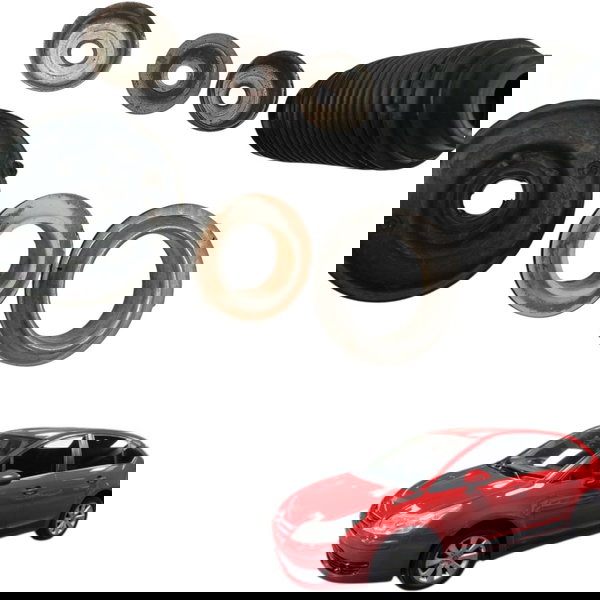 Kit Coifa Base Amortecedor Dianteiro Citroen C4 Glx 2013