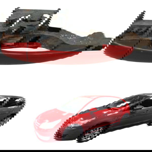 Maçaneta Externa Traseira Direita Citroen C4 Glx 2013 2014 Traseira