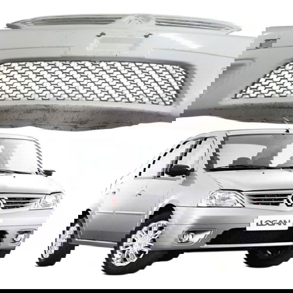 Parachoque Dianteiro Renault Logan 1.0 2008 2009 Detalhe Branco