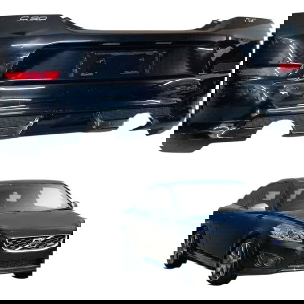 Parachoque Traseiro Volvo C30 2.5 T5 R Desing 2010 Detalhe