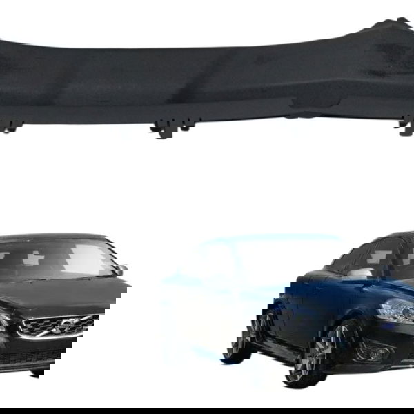 Acabamento Soleira Porta Malas Volvo C30 T5 2.5 2010 2011 Preto