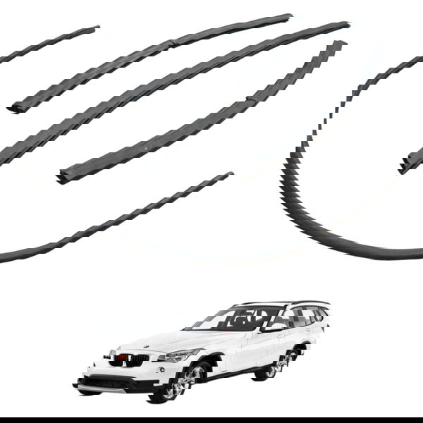 Kit Borracha Batente Capô Bmw X1 S Drive 2.0 Flex 2014 2015