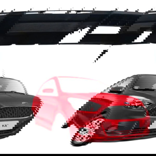 Reforço Suporte Dianteiro Parachoque Ford Ka 2018 Detalhe