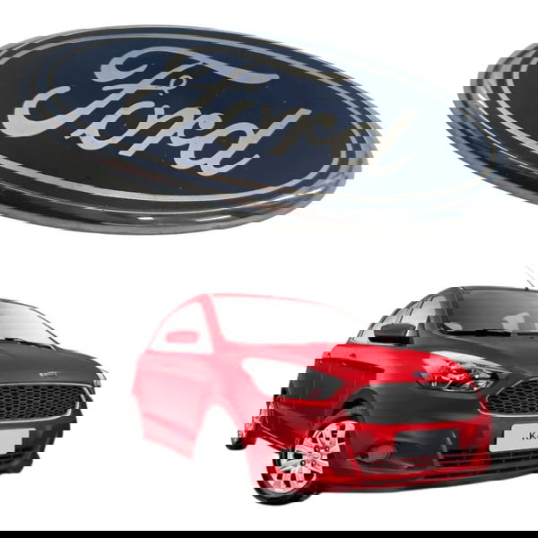 Emblema Frontal Capô Ford Ka Se 1.0 2016 2017 2008 Detalhe