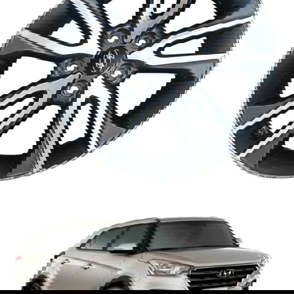Roda Liga Leve Aro 17 Hyundai Creta 2018 2019 2020 Detalhe