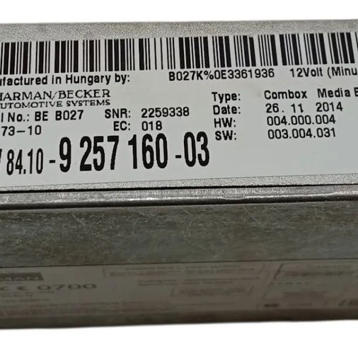 Modulo Central Bluetooth Bmw X1 S Drive N20 2.0 2015