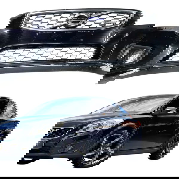 Parachoque Dianteiro Volvo C30 T5 2009 2010 2011 Detalhe Preto