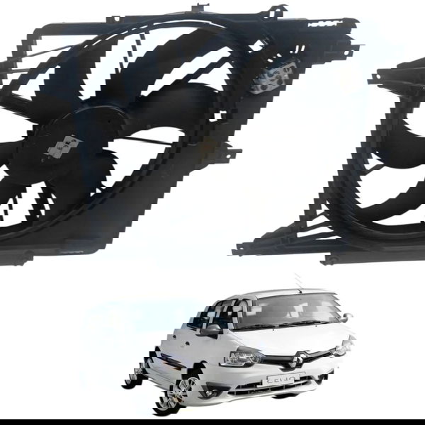 Ventoinha Eletroventilador Renault Clio 1.0 16v 2013 2004
