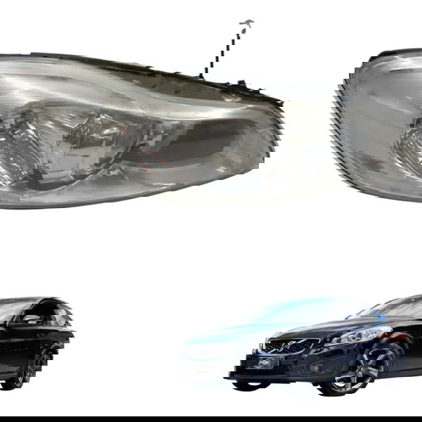 Farol Direito Volvo C30 T5 2.5 2008 2009 2010 Completo Direito/passageiro