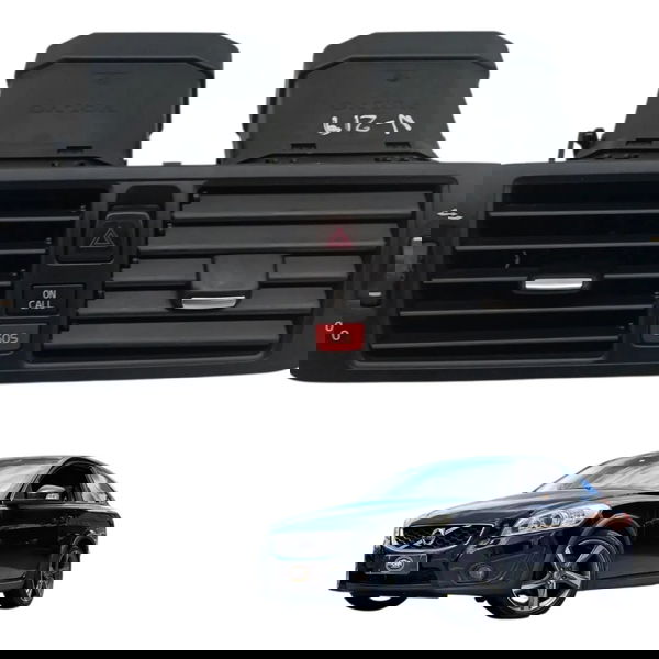 Moldura Difusor Ar Painel Alerta On Off Volvo C30 2008 2009