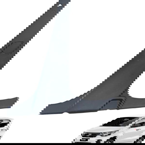 Moldura Coluna Central Direita  Fiat Mob 1.0 2021 2022 2023