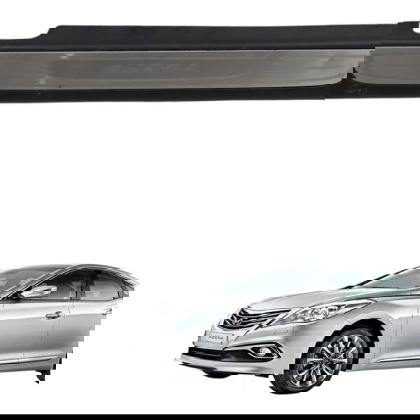Soleira Porta Dianteira Direita Hyundai Azera 2011 Detalhe Prateado