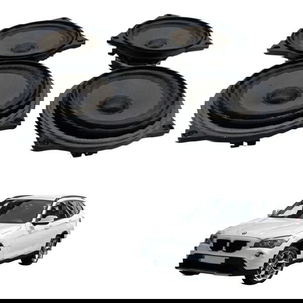 Jogo 4 Auto Falantes Porta Bmw X1 Sdrive 2013 2014 2015