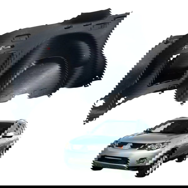 Acabamento Porta Malas Esquerdo Mitsubishi Outlander 2010