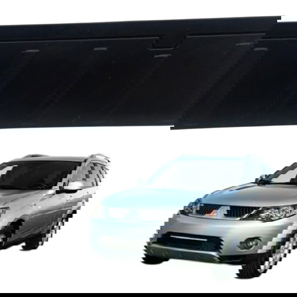 Moldura Soleira Porta Malas Mitsubishi Outlander 3.0 2010 Preto