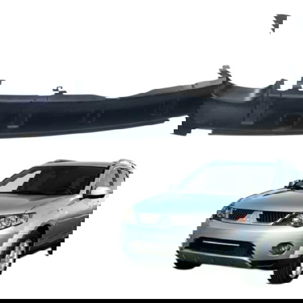 Spoiler Parachoque Traseiro Mitsubishi Outlander 3.0 2010 Preto