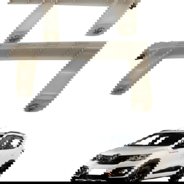 Par Canaleta Guia Vidro Dianteira Direita Fiat Mobi 1.0 2022