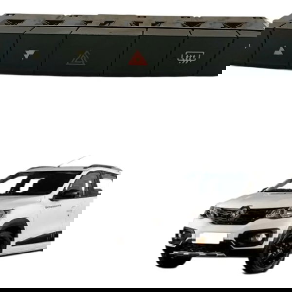 Comando Painel Botão Alerta Desembaçador Menu Fiat Mobi 2022