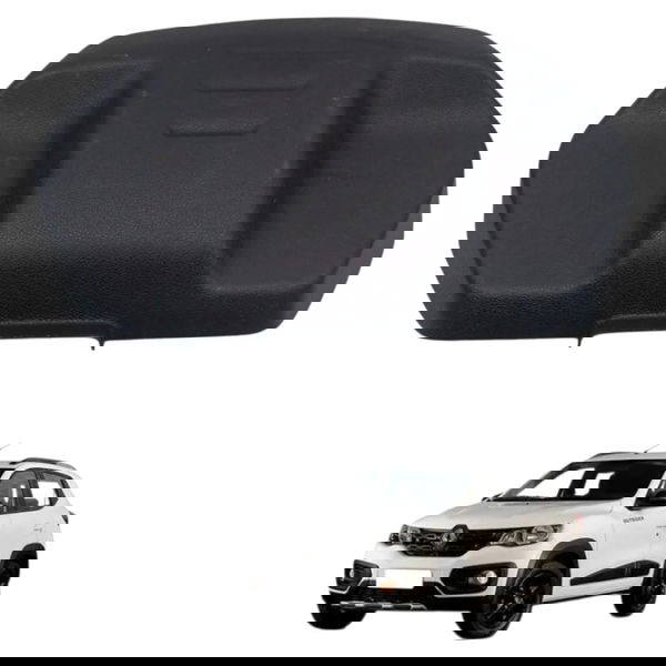 Moldura Capa Motor Limpador Traseiro Renault Kwid 1.0 2020 Preto