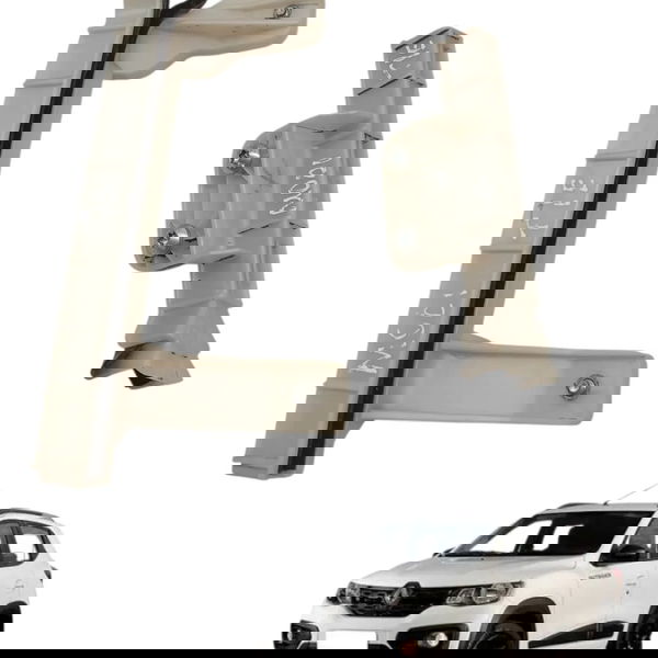 Par Canaleta Guia Vidro Traseira Esquerda Fiat Mobi 1.0 2022