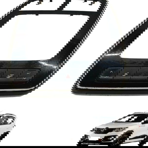 Moldura Multimidia Botoes Renault Kwid 1.0 2020 2021 2022