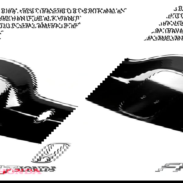 Friso Moldura Acabamento Porta Malas Honda Fit 2015 Até 2021