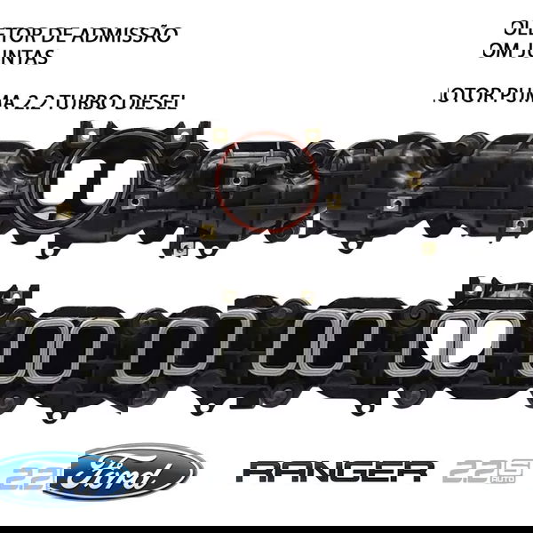 Coletor Admissão Ranger 2.2 Turbo Diesel 2013 A 2023