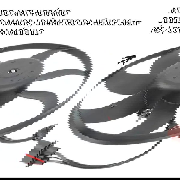 Ventoinha Maior Com Módulo Vw Tiguan 2.0 Tsi 2009 A 2016