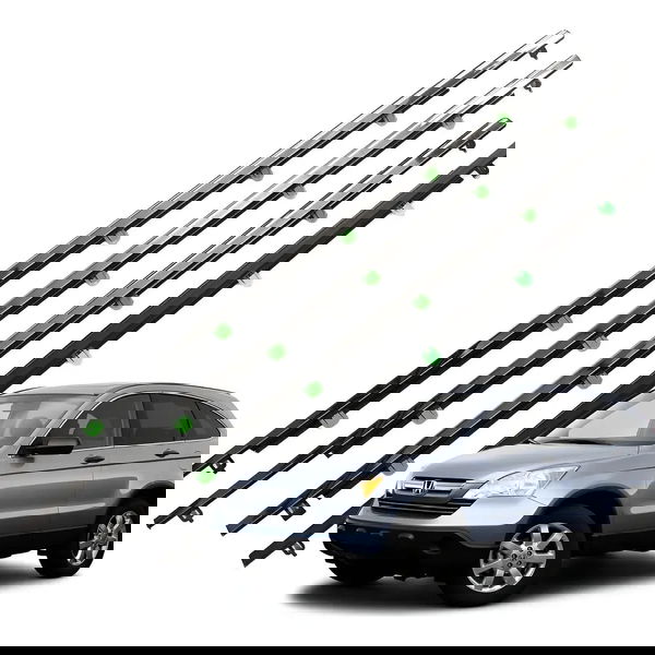 Jogo 4 Pestana Externa Cromada Honda Cr-v Lx Exl 2007 A 2011