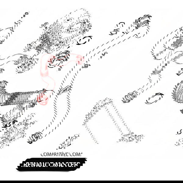 Mangueira Intercooler Renault Master 2.3 2013 2014 2015 A 22