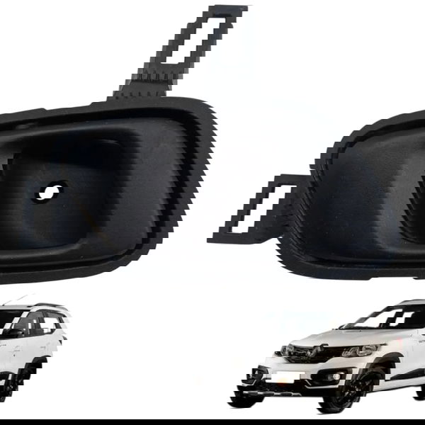 Maçaneta Interna Traseira Direita Renault Kwid 1.0 2020 Preto Traseira