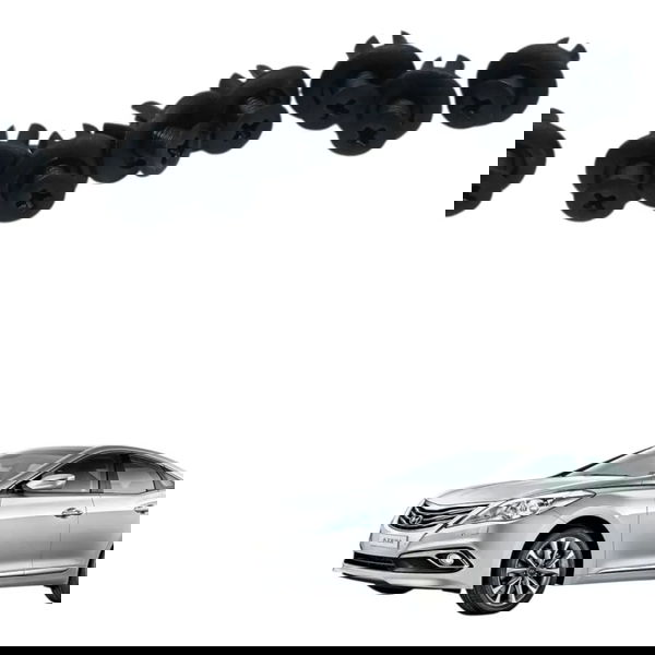 Jogo Grampos Forro Tampa Traseira Hyundai Azera 2011 2012