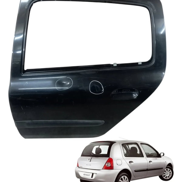Porta Traseira Direita Renault Clio 1.0 2006 4p Detalhe Dianteira Direito