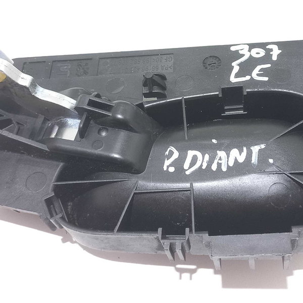 Maçaneta Interna Dianteiro Esquerdo Peugeot 307 Sw 2007 Preto Dianteira
