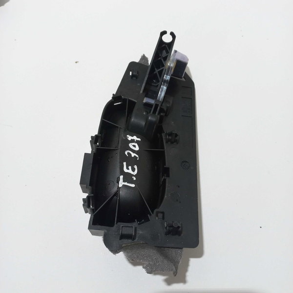 Maçaneta Interna Traseiro Esquerdo Peugeot 307 2007 Sw Preto Traseira