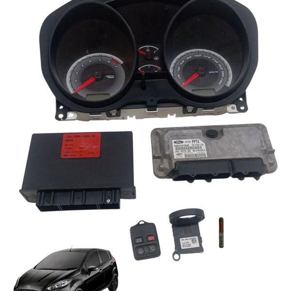 Kit Injeção Modulo Painel Cod Antena Ford Fiesta 1.6 8v 2013
