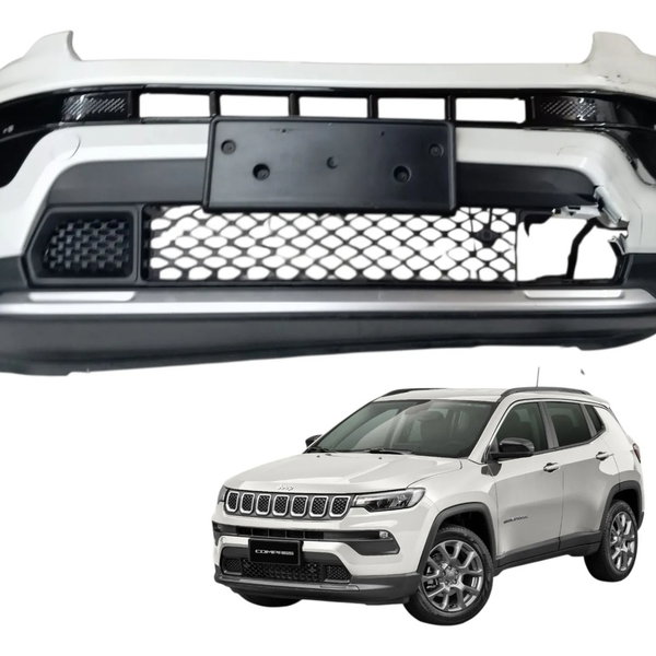 Parachoque Dianteiro Jeep Compass 1.3  2022 2023 Detalhe Branco