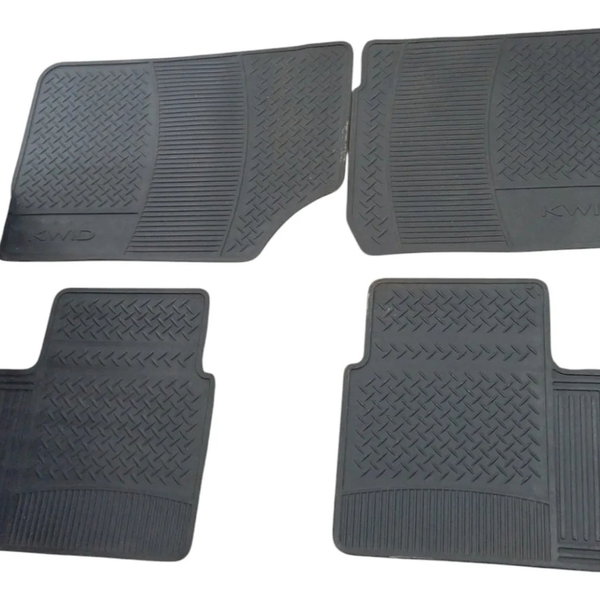 Kit Jogo Tapetes Renault Kwid 1.0 3cc 2017 2018 2019 2020 21 Preto