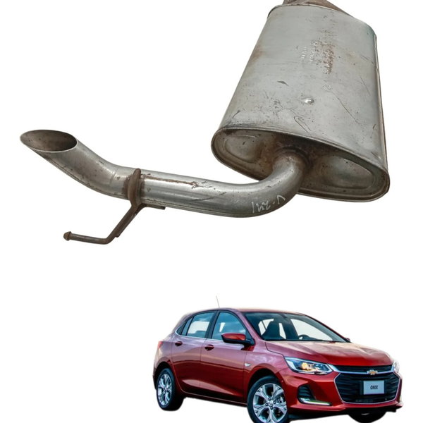 Escapamento Silencioso Chevrolet Onix 1.0 Turbo 2020 Detalhe