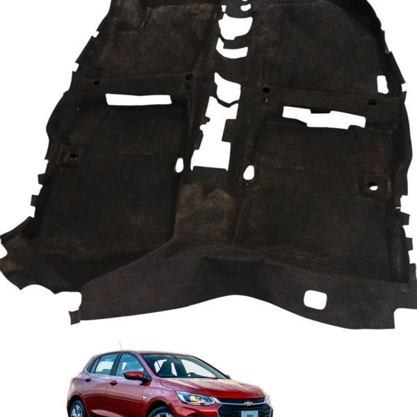Carpete Assoalho Chevrolet Onix 1.0 Turbo 2019 2020 Cinza-escuro