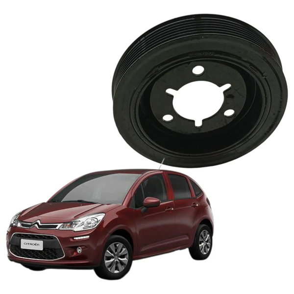 Polia Virabrequim Motor Citroen C3 1.5 8v 2017 2018 2019